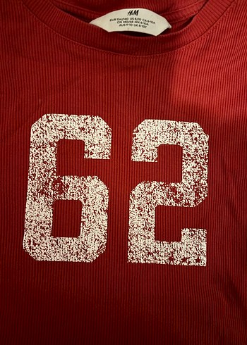 Kız Çocuk Kırmızı Pamuklu Tişört 62 Baskılı - Görsel 3