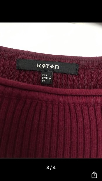 38 Beden Koton kayık yaka triko kazak