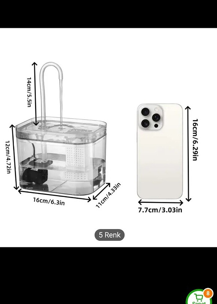 Evcil hayvan su pınarı - Görsel 4