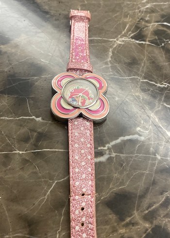 Renkli Baskılı Kız Çocuk Saati - Görsel 4