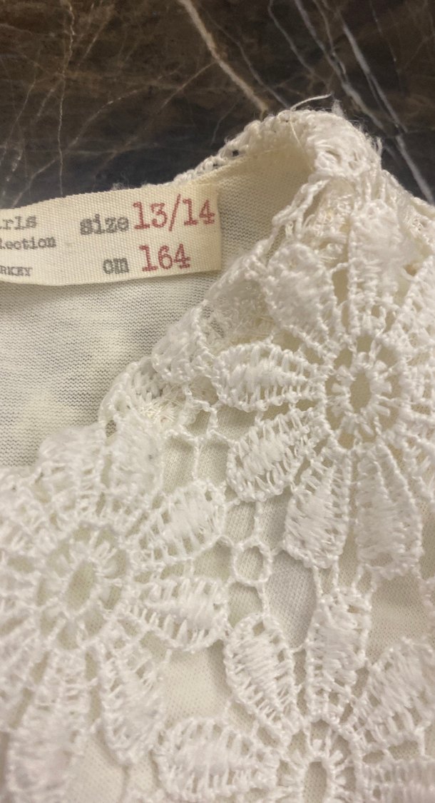 Kız Çocuk Beyaz Dantel Bohem Elbise - Görsel 4