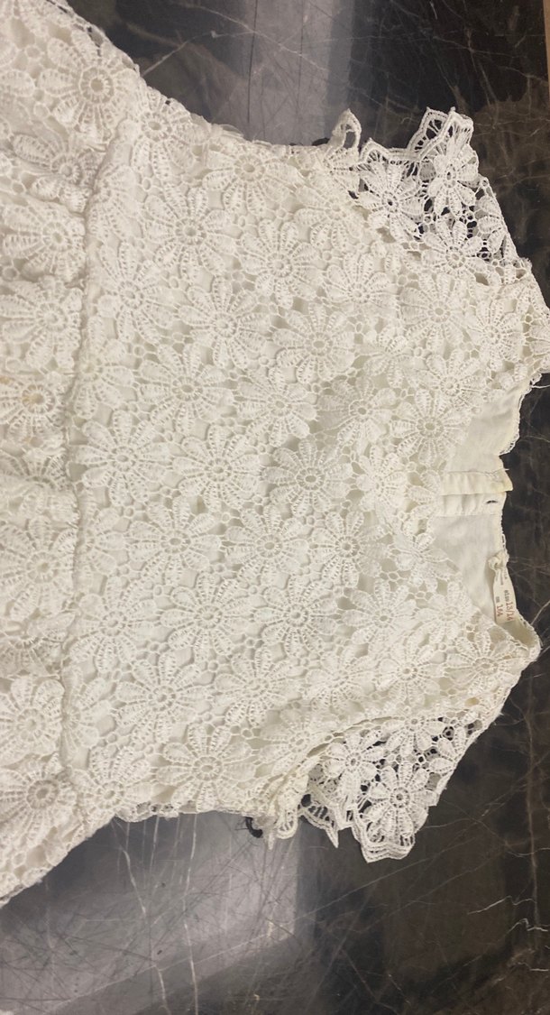 Kız Çocuk Beyaz Dantel Bohem Elbise - Görsel 5