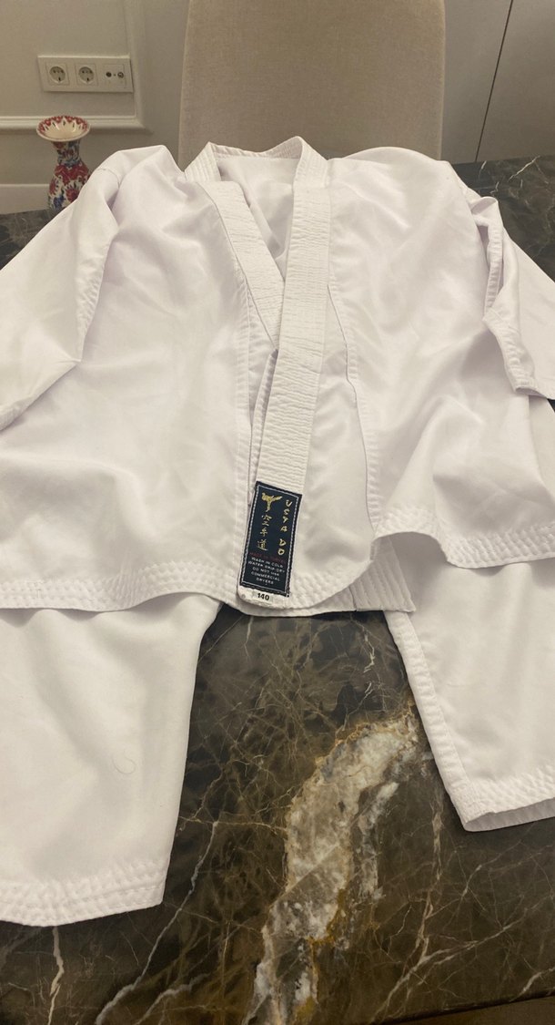 Beyaz Kemerli Midi Kimono - Görsel 3