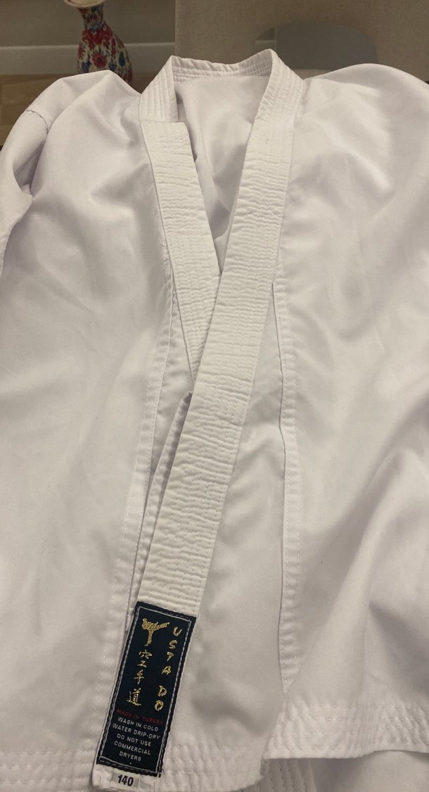 Beyaz Kemerli Midi Kimono - Görsel 4