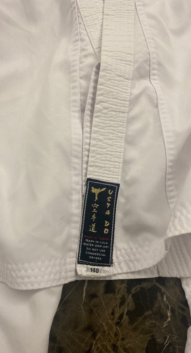 Beyaz Kemerli Midi Kimono - Görsel 2