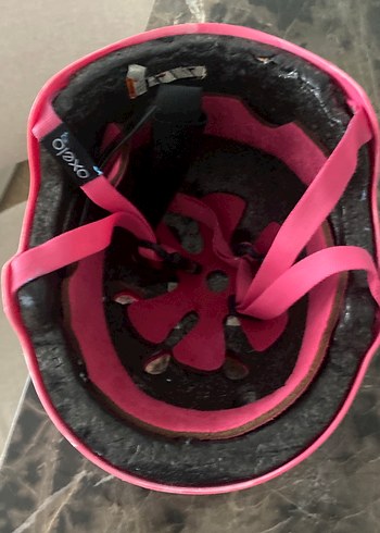 Pembe Bağlamalı Motosiklet Kaskı - Görsel 3