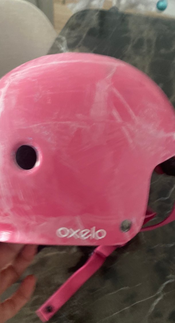 Pembe Bağlamalı Motosiklet Kaskı - Görsel 2