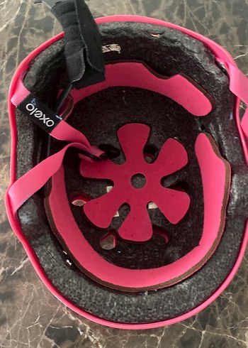 Pembe Mat Grunge Punk Kask - Görsel 2
