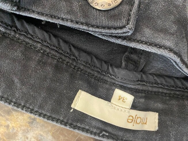 Maje Maje 34 beden kadın siyah jean