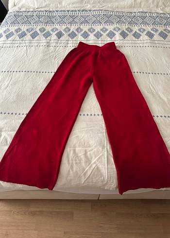 Kırmızı Uzun Kollu Triko Takım - Görsel 4