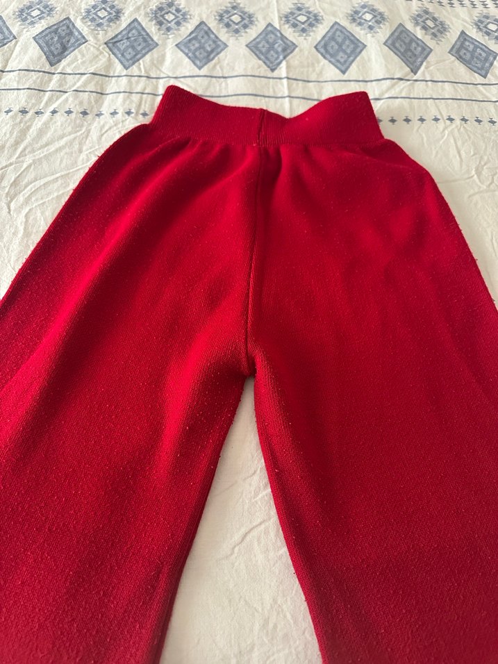 Kırmızı Uzun Kollu Triko Takım - Görsel 5