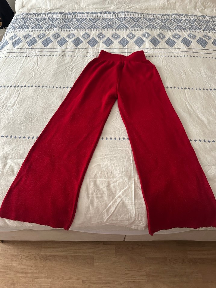 Kırmızı Uzun Kollu Triko Takım - Görsel 4