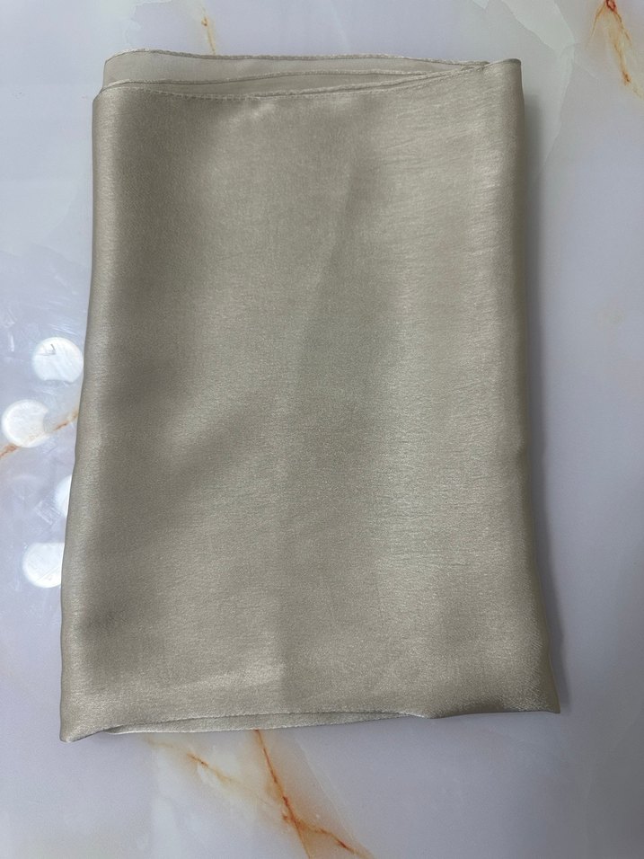 Bej Piliseli Uzun Kadın Elbise (Melike tatar) - Görsel 5