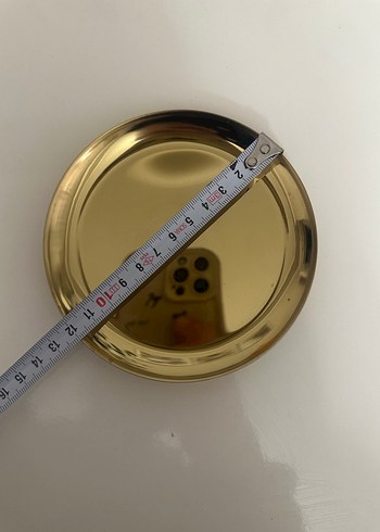 Metal gold çay tabağı - Görsel 2