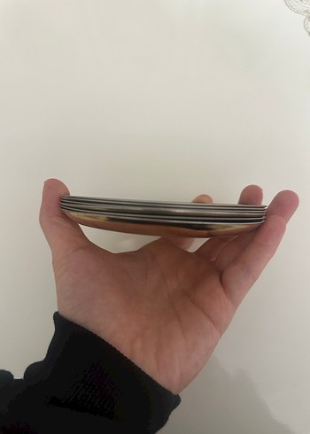 Metal gold tatlı tabağı - Görsel 3