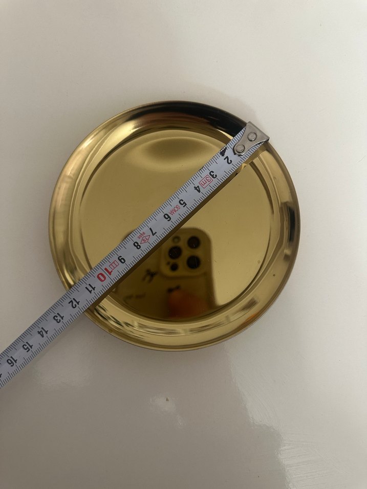 Metal gold tatlı tabağı - Görsel 2