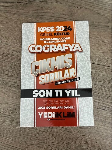Coğrafya çıkmış sorular