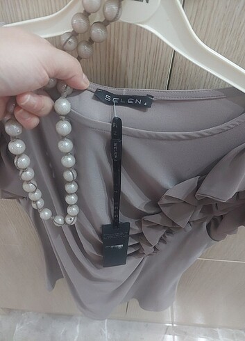38 Beden camel Renk Bluz kahvedengi