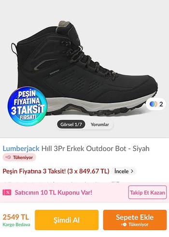 Lumberjack Outdoor Bot - Görsel 5