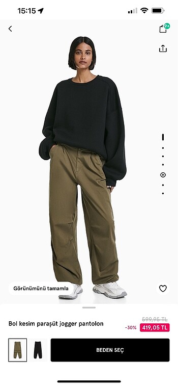 Bershka balon pantolon