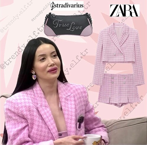 Zara pembe blazer-ceket