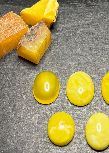 Kehribar Yüzük ve Kolye Taşı - Görsel 2