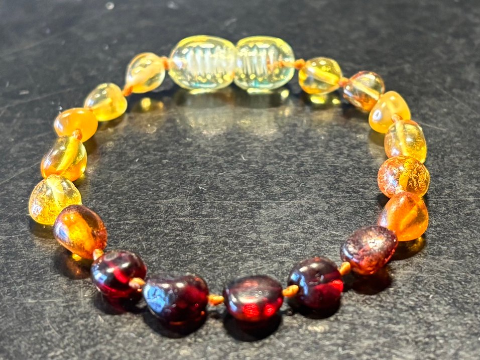 Kehribar Çok Renkli Çocuk Bileklik - Görsel 2