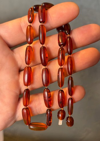 Kehribar Kolye Orjinal set - Görsel 2