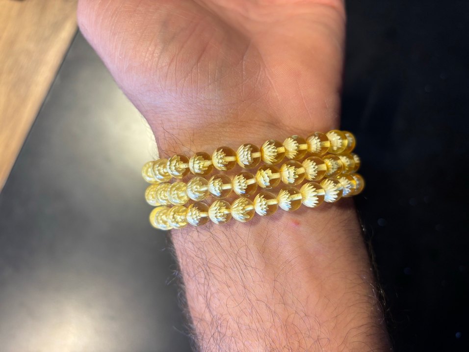 Orjinal Damla Kehribar bileklik özel işçilik - Görsel 4