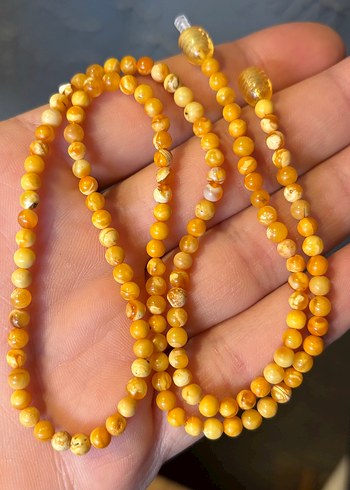 Damla Kehribar Kolye - Görsel 2