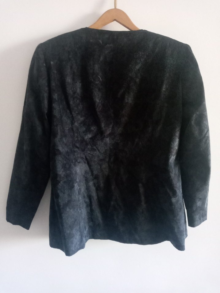 Kadın simli Süet Ceket - Görsel 2