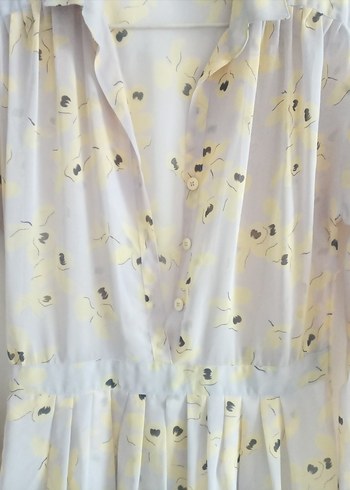 Vintage Orjinal Fransız Tül Elbise - Görsel 3