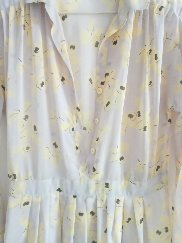 Vintage Orjinal Fransız Tül Elbise - Görsel 3