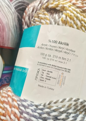 Iki adet NAKO Vals ve Portofino Yün - Görsel 3