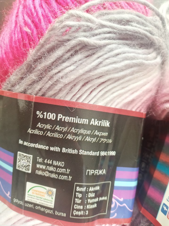 Iki adet NAKO Vals ve Portofino Yün - Görsel 2