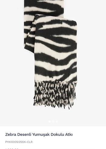 Penti Zebra Desenli Yumuşak Dokulu Atkı - Görsel 6