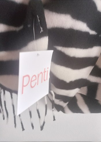 Penti Zebra Desenli Yumuşak Dokulu Atkı - Görsel 3