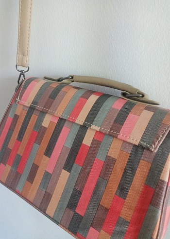 Renkli Desenli Çanta - Görsel 5