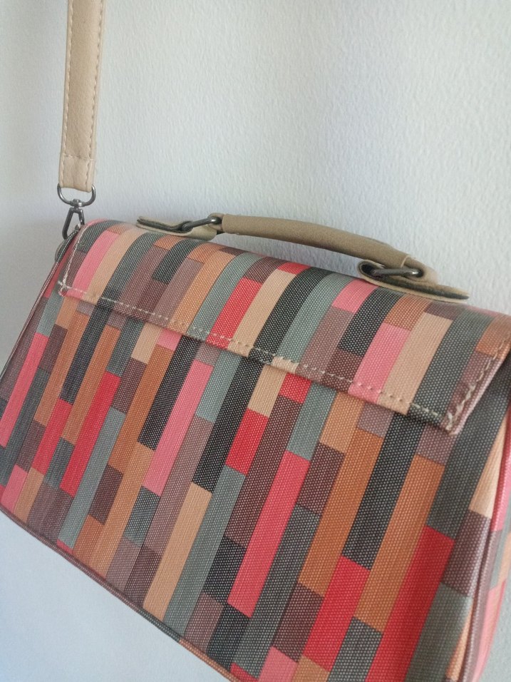 Renkli Desenli Çanta - Görsel 5