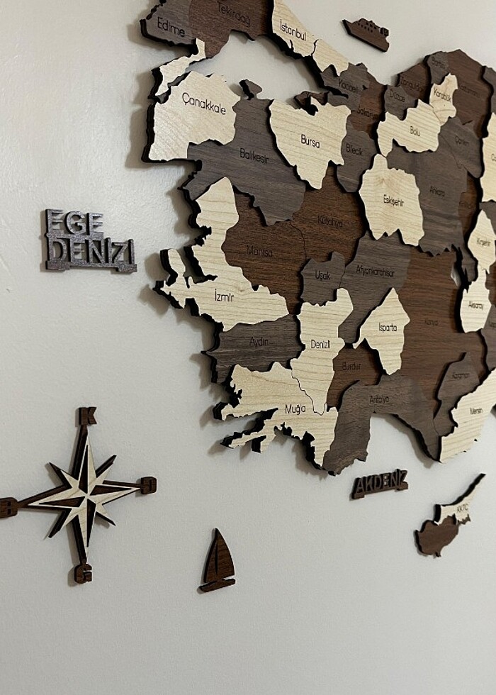 Ahşap Türkiye Haritası  - Görsel 4
