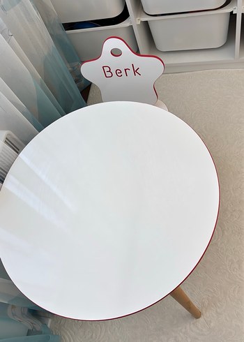 Beyaz Çocuk masa ve Sandalye- Berk Yazılı - Görsel 3