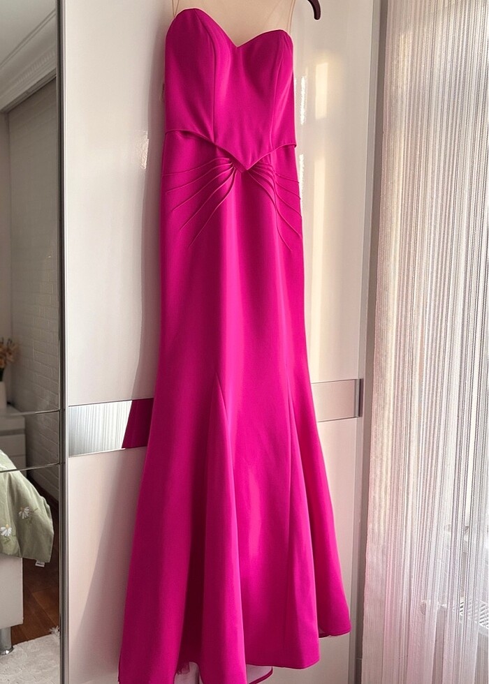 Fuşya abiye - Görsel 2