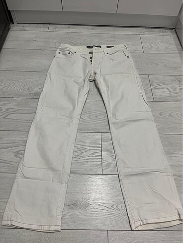 Little Big LTB Beyaz Denim Erkek Kot Pantolon - Görsel 5