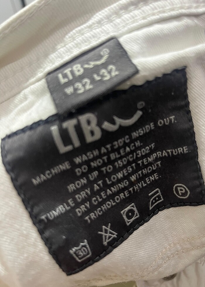 Little Big LTB Beyaz Denim Erkek Kot Pantolon - Görsel 2