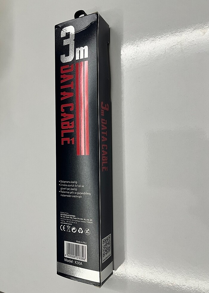 Ithink 3 Metre K30A Ios Lightning Usb Kablo ( Kırmızı - Mavi ) - Görsel 2