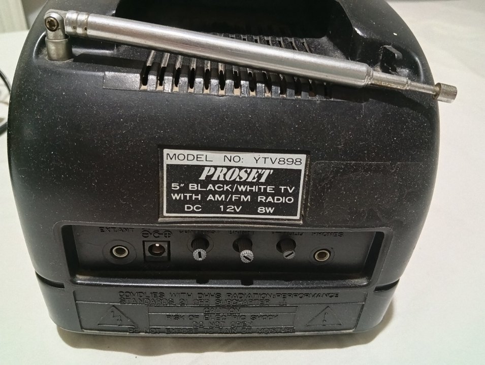 Siyah Retro Monitör Radyo Fonksiyonlu - Görsel 4