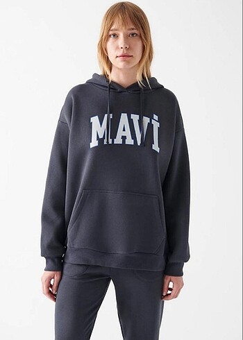 Mavı kadın Sweatshirt