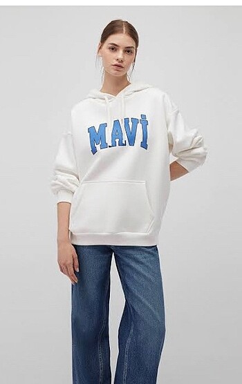 Mavi kadın sweatshirt