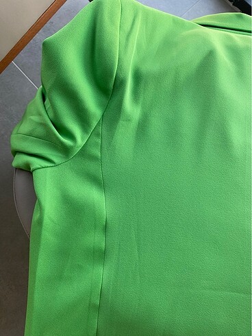 l Beden yeşil Renk Şortlu Blazer Ceket Takım