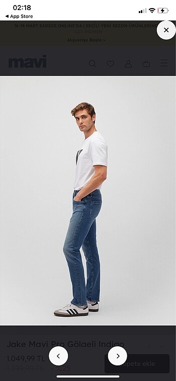 29 Beden Mavi jean